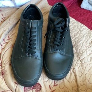 leather vans